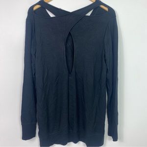 Athleta shirt black oversized medium